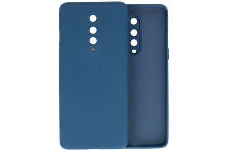 Hoesje Geschikt voor de OnePlus 8 - Fashion Color Backcover Telefoonhoesje - Navy