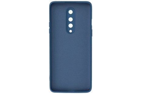 BAOHU Hoesje Geschikt voor de OnePlus 8 - Fashion Color Backcover Telefoonhoesje - Navy