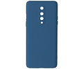 Hoesje Geschikt voor de OnePlus 8 - Fashion Color Backcover Telefoonhoesje - Navy