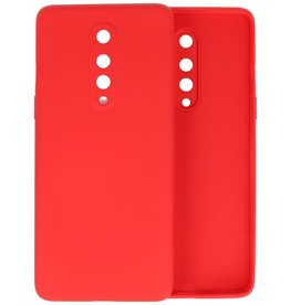 BAOHU OnePlus 8 Hoesje Fashion Color Backcover Telefoonhoesje Rood