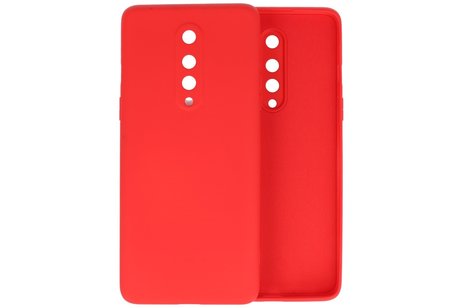 BAOHU Hoesje Geschikt voor de OnePlus 8 - Fashion Color Backcover Telefoonhoesje - Rood