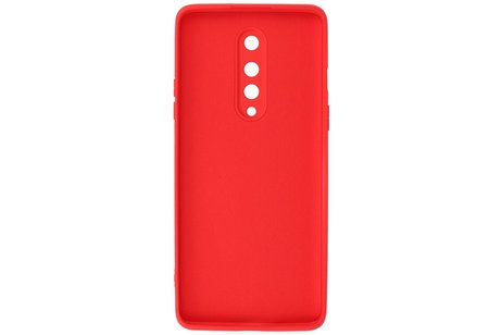 BAOHU Hoesje Geschikt voor de OnePlus 8 - Fashion Color Backcover Telefoonhoesje - Rood