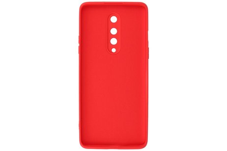 Hoesje Geschikt voor de OnePlus 8 - Fashion Color Backcover Telefoonhoesje - Rood