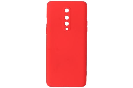 BAOHU Hoesje Geschikt voor de OnePlus 8 - Fashion Color Backcover Telefoonhoesje - Rood