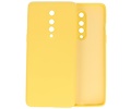 BAOHU Hoesje Geschikt voor de OnePlus 8 - Fashion Color Backcover Telefoonhoesje - Geel