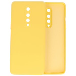 BAOHU Hoesje Geschikt voor de OnePlus 8 - Fashion Color Backcover Telefoonhoesje - Geel