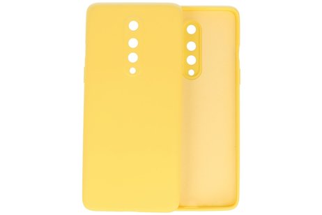 OnePlus 8 Hoesje Fashion Color Backcover Telefoonhoesje Geel