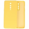 BAOHU OnePlus 8 Hoesje Fashion Color Backcover Telefoonhoesje Geel