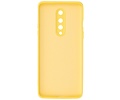 BAOHU Hoesje Geschikt voor de OnePlus 8 - Fashion Color Backcover Telefoonhoesje - Geel