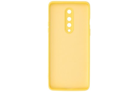 BAOHU Hoesje Geschikt voor de OnePlus 8 - Fashion Color Backcover Telefoonhoesje - Geel