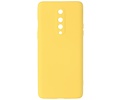 BAOHU Hoesje Geschikt voor de OnePlus 8 - Fashion Color Backcover Telefoonhoesje - Geel