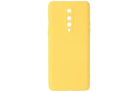 BAOHU Hoesje Geschikt voor de OnePlus 8 - Fashion Color Backcover Telefoonhoesje - Geel