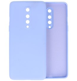 BAOHU OnePlus 8 Hoesje Fashion Color Backcover Telefoonhoesje Paars