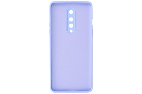 Hoesje Geschikt voor de OnePlus 8 - Fashion Color Backcover Telefoonhoesje - Paars