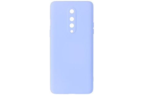 BAOHU Hoesje Geschikt voor de OnePlus 8 - Fashion Color Backcover Telefoonhoesje - Paars