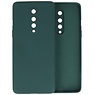 BAOHU OnePlus 8 Hoesje Fashion Color Backcover Telefoonhoesje Donker Groen
