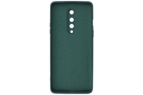 OnePlus 8 Hoesje Fashion Color Backcover Telefoonhoesje Donker Groen