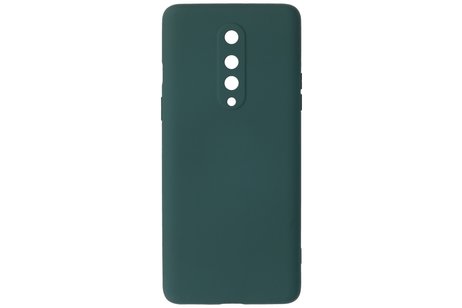 BAOHU Hoesje Geschikt voor de OnePlus 8 - Fashion Color Backcover Telefoonhoesje - Donker Groen