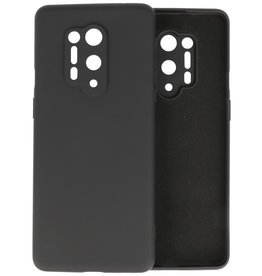 BAOHU OnePlus 8 Pro Hoesje Fashion Color Backcover Telefoonhoesje Zwart