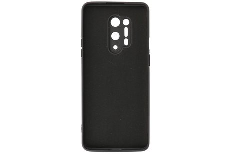 BAOHU Hoesje Geschikt voor de OnePlus 8 Pro - Fashion Color Backcover Telefoonhoesje - Zwart