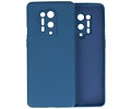 BAOHU Hoesje Geschikt voor de OnePlus 8 Pro - Fashion Color Backcover Telefoonhoesje - Navy