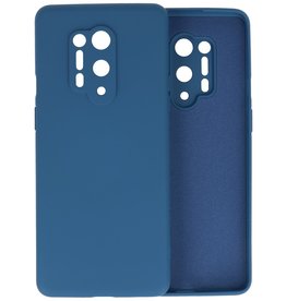BAOHU OnePlus 8 Pro Hoesje Fashion Color Backcover Telefoonhoesje Navy