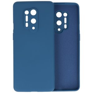 BAOHU Hoesje Geschikt voor de OnePlus 8 Pro - Fashion Color Backcover Telefoonhoesje - Navy