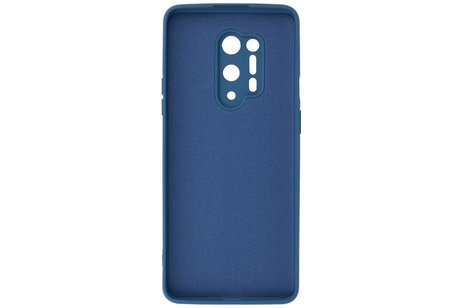 OnePlus 8 Pro Hoesje Fashion Color Backcover Telefoonhoesje Navy