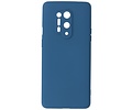 BAOHU Hoesje Geschikt voor de OnePlus 8 Pro - Fashion Color Backcover Telefoonhoesje - Navy