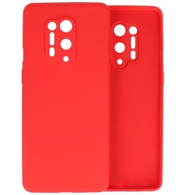 BAOHU OnePlus 8 Pro Hoesje Fashion Color Backcover Telefoonhoesje Rood
