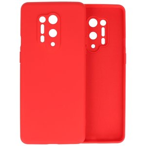 BAOHU Hoesje Geschikt voor de OnePlus 8 Pro - Fashion Color Backcover Telefoonhoesje - Rood