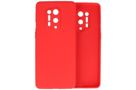 BAOHU Hoesje Geschikt voor de OnePlus 8 Pro - Fashion Color Backcover Telefoonhoesje - Rood