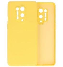 BAOHU OnePlus 8 Pro Hoesje Fashion Color Backcover Telefoonhoesje Geel