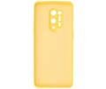 BAOHU Hoesje Geschikt voor de OnePlus 8 Pro - Fashion Color Backcover Telefoonhoesje - Geel