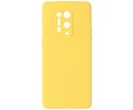 BAOHU Hoesje Geschikt voor de OnePlus 8 Pro - Fashion Color Backcover Telefoonhoesje - Geel