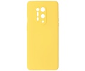 OnePlus 8 Pro Hoesje Fashion Color Backcover Telefoonhoesje Geel