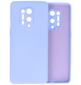 BAOHU OnePlus 8 Pro Hoesje Fashion Color Backcover Telefoonhoesje Paars