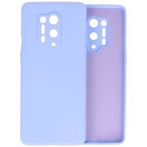 BAOHU Hoesje Geschikt voor de OnePlus 8 Pro - Fashion Color Backcover Telefoonhoesje - Paars