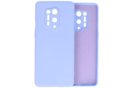 BAOHU Hoesje Geschikt voor de OnePlus 8 Pro - Fashion Color Backcover Telefoonhoesje - Paars