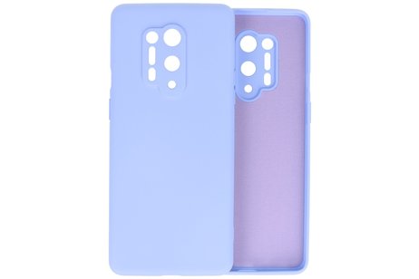 Hoesje Geschikt voor de OnePlus 8 Pro - Fashion Color Backcover Telefoonhoesje - Paars