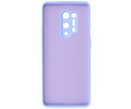 BAOHU Hoesje Geschikt voor de OnePlus 8 Pro - Fashion Color Backcover Telefoonhoesje - Paars