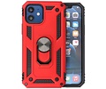 BAOHU Backcover Hoesje - Telefoonhoesje met Ring Houder - Hoesje Geschikt voor iPhone 12 Mini - Rood