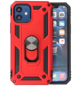 BAOHU Backcover Hoesje - Telefoonhoesje met Ring Houder iPhone 12 Mini - Rood