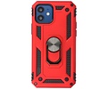 Backcover Hoesje - Telefoonhoesje met Ring Houder voor iPhone 12 Mini - Rood