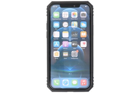 BAOHU Backcover Hoesje - Telefoonhoesje met Ring Houder - Hoesje Geschikt voor iPhone 12 Mini - Rood