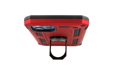 BAOHU Backcover Hoesje - Telefoonhoesje met Ring Houder - Hoesje Geschikt voor iPhone 12 Mini - Rood