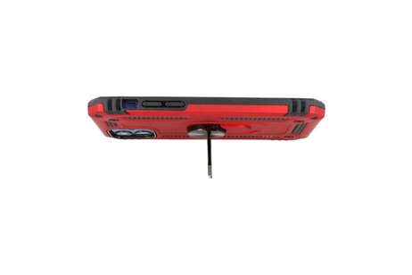 BAOHU Backcover Hoesje - Telefoonhoesje met Ring Houder - Hoesje Geschikt voor iPhone 12 Mini - Rood