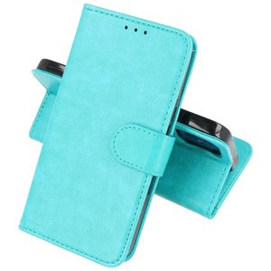 BAOHU Hoesje Geschikt voor iPhone 12 Mini - Kaarthouder Book Case Telefoonhoesje - Groen
