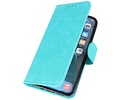 Hoesje Geschikt voor iPhone 12 Mini - Kaarthouder Book Case Telefoonhoesje - Groen