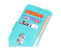 Hoesje Geschikt voor iPhone 12 Mini - Kaarthouder Book Case Telefoonhoesje - Groen